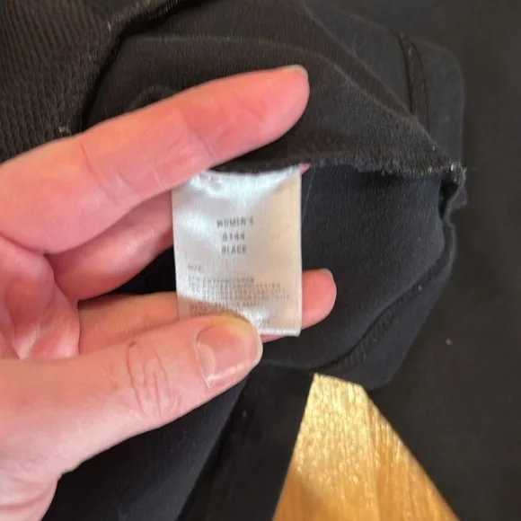 Woolrich women’s black medium weight zip up hoodie size‎ large - Picture 5 of 5